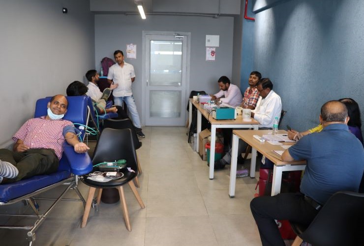 Blood donation drive at Nehru Place office – September 2022 (2) - UPLOAD